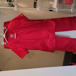 Cherokee Workwear scrub set Small tall RED